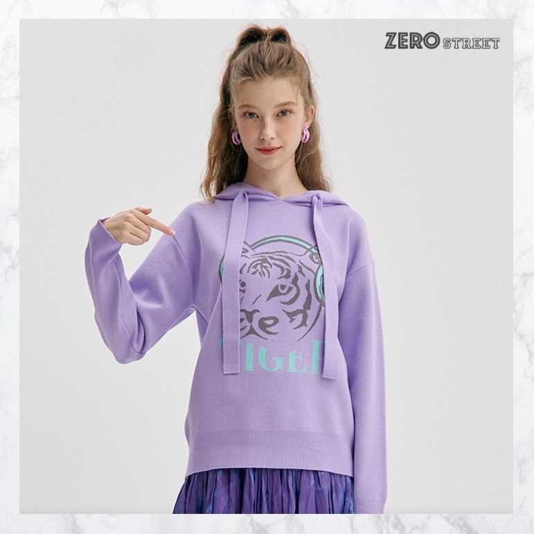 ZEROSTREET タイガー ニット パーカー フーディー トラ 韓国 ニット・セーター ZEROSTREET タイガー ニット パーカー フーディー トラ 韓国 ニット・セーター