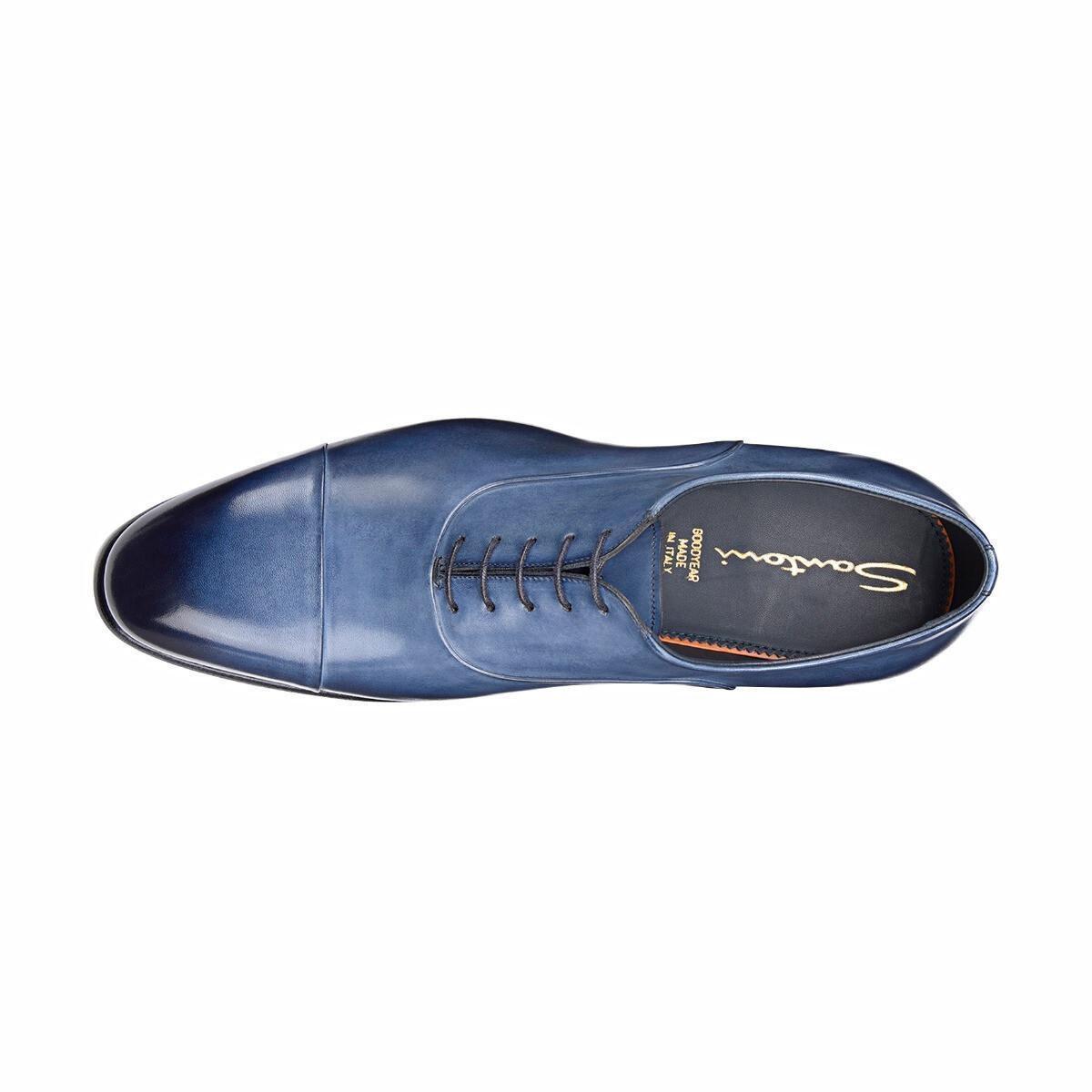 SANTONI ドレスシューズ・革靴・ビジネスシューズ Santoni◆レザー レースアップシューズ オックスフォードモデル(5)