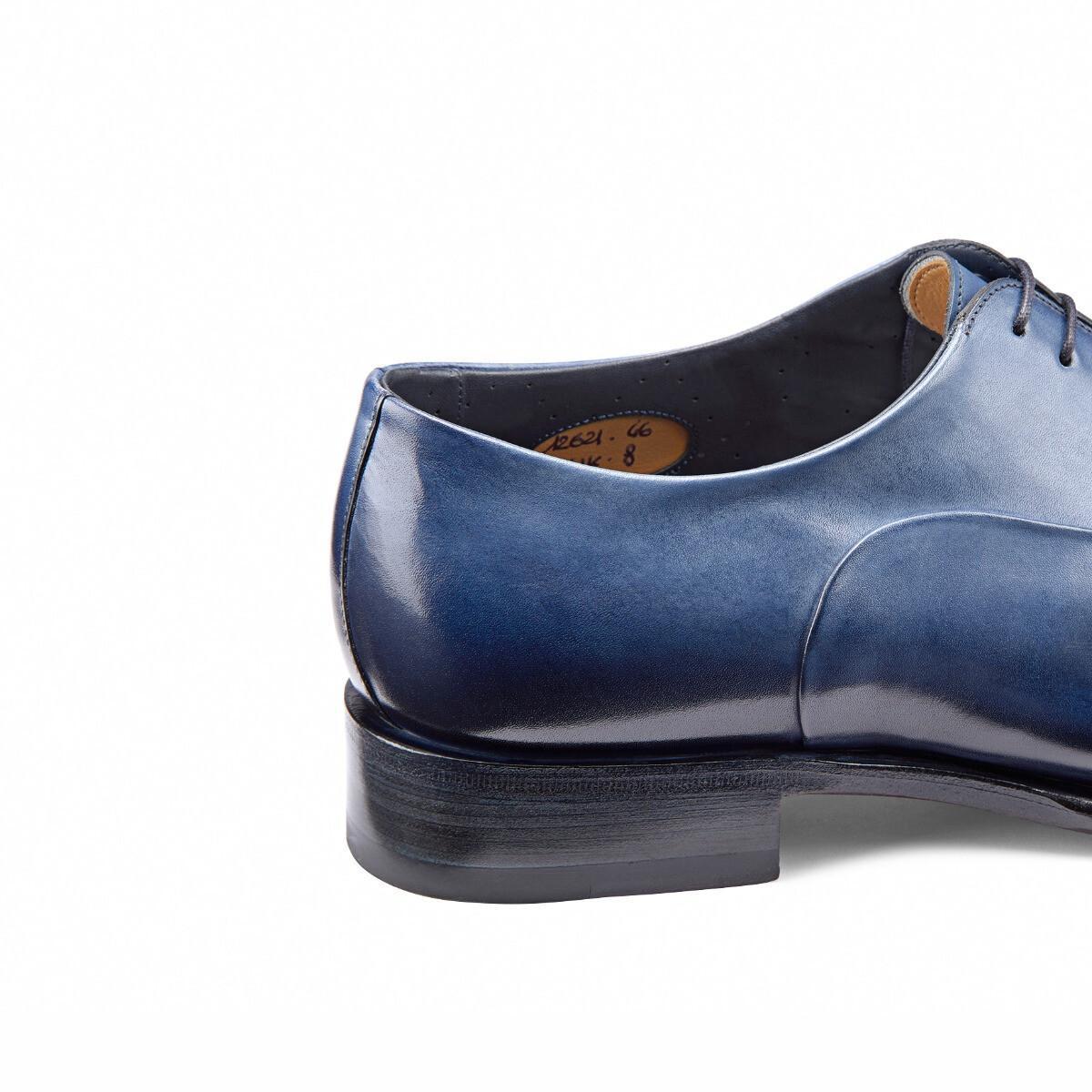 SANTONI ドレスシューズ・革靴・ビジネスシューズ Santoni◆レザー レースアップシューズ オックスフォードモデル(6)