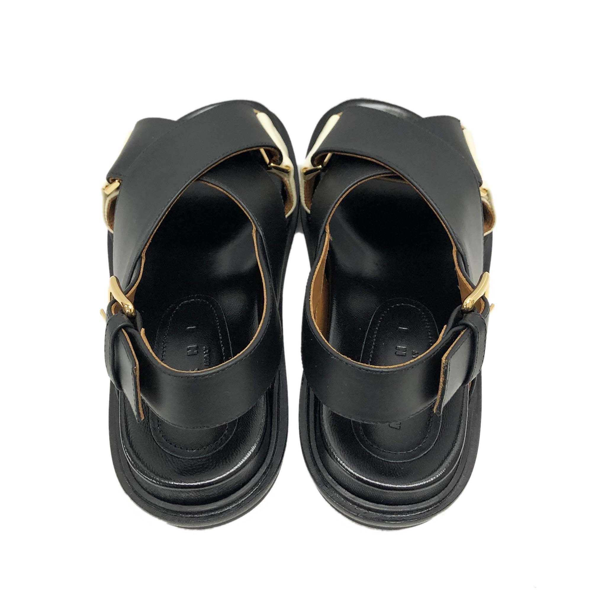 MARNI サンダル・ミュール MARNI FBMS005201 P3614 ZM102カーフレザー製フスベットBK(新品)(2)
