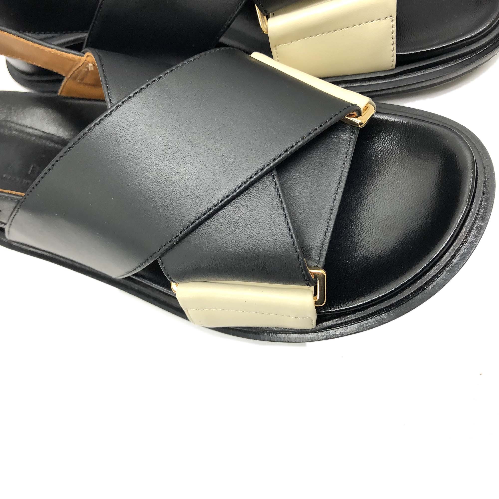 MARNI サンダル・ミュール MARNI FBMS005201 P3614 ZM102カーフレザー製フスベットBK(新品)(7)