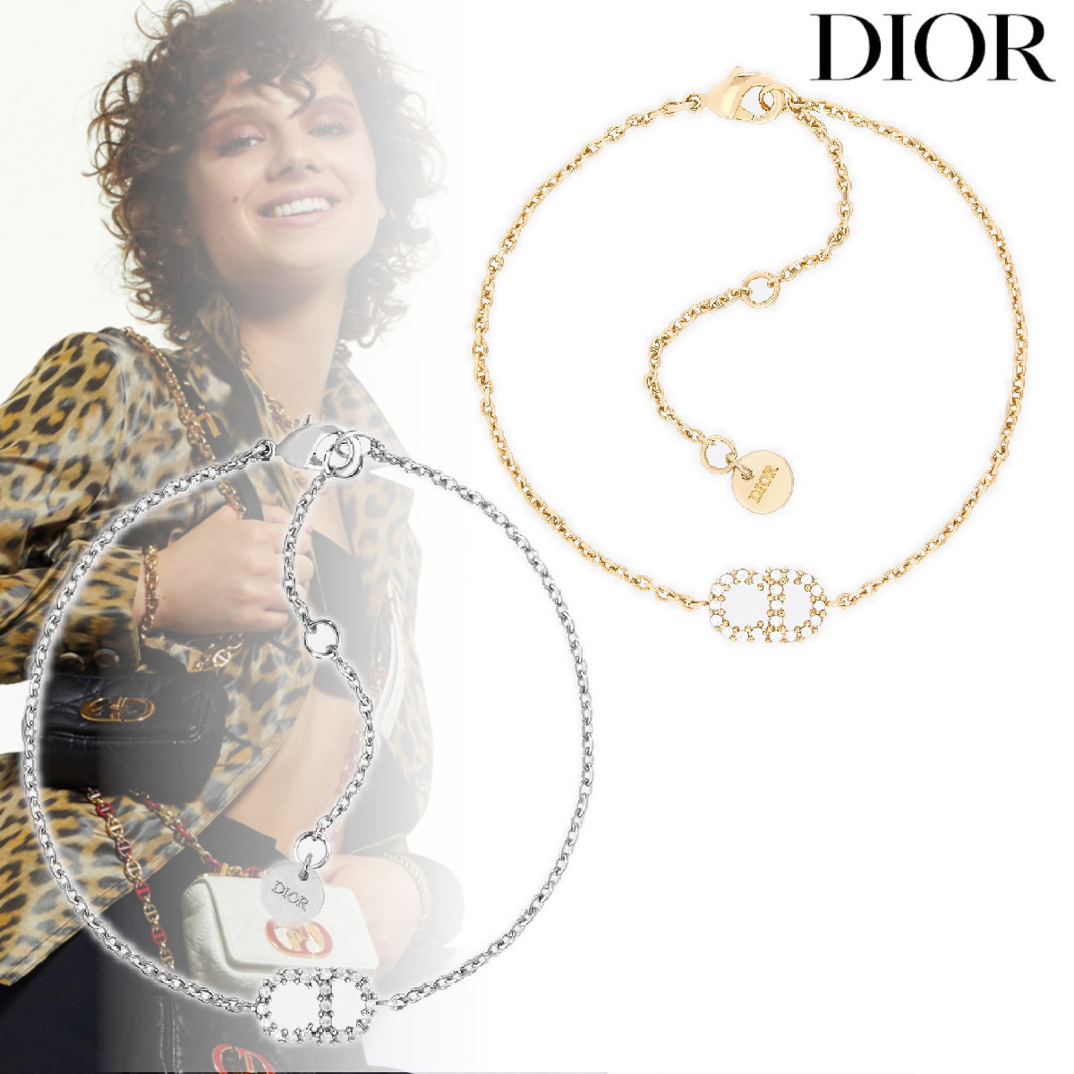 注目の福袋! DIOR 大人気 シルバー ゴールド ロゴ ブレスレット LUNE D CLAIR ブレスレット 注目の福袋! DIOR 大人気 シルバー ゴールド ロゴ ブレスレット LUNE D CLAIR ブレスレット