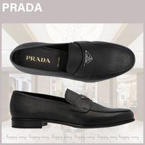 PRADA プラダ チョコレート ブラッシュドレザー ローファー PRADA プラダ チョコレート ブラッシュドレザー ローファー