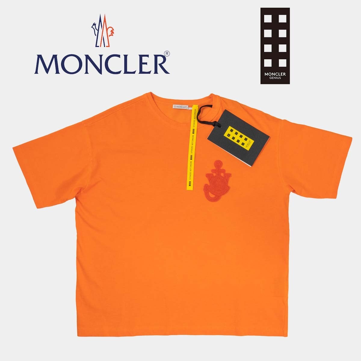 【新品】Moncler Genius 1 JWAnderson GirocolloオレンジTシャツ