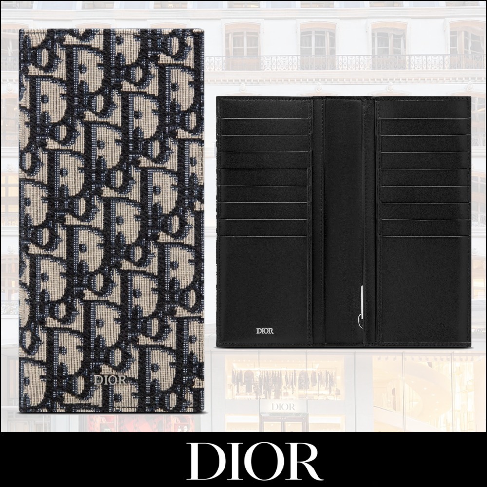 【DIOR】バーティカル ロングウォレット ディオールオブリーク 長財布 【DIOR】バーティカル ロングウォレット ディオールオブリーク 長財布