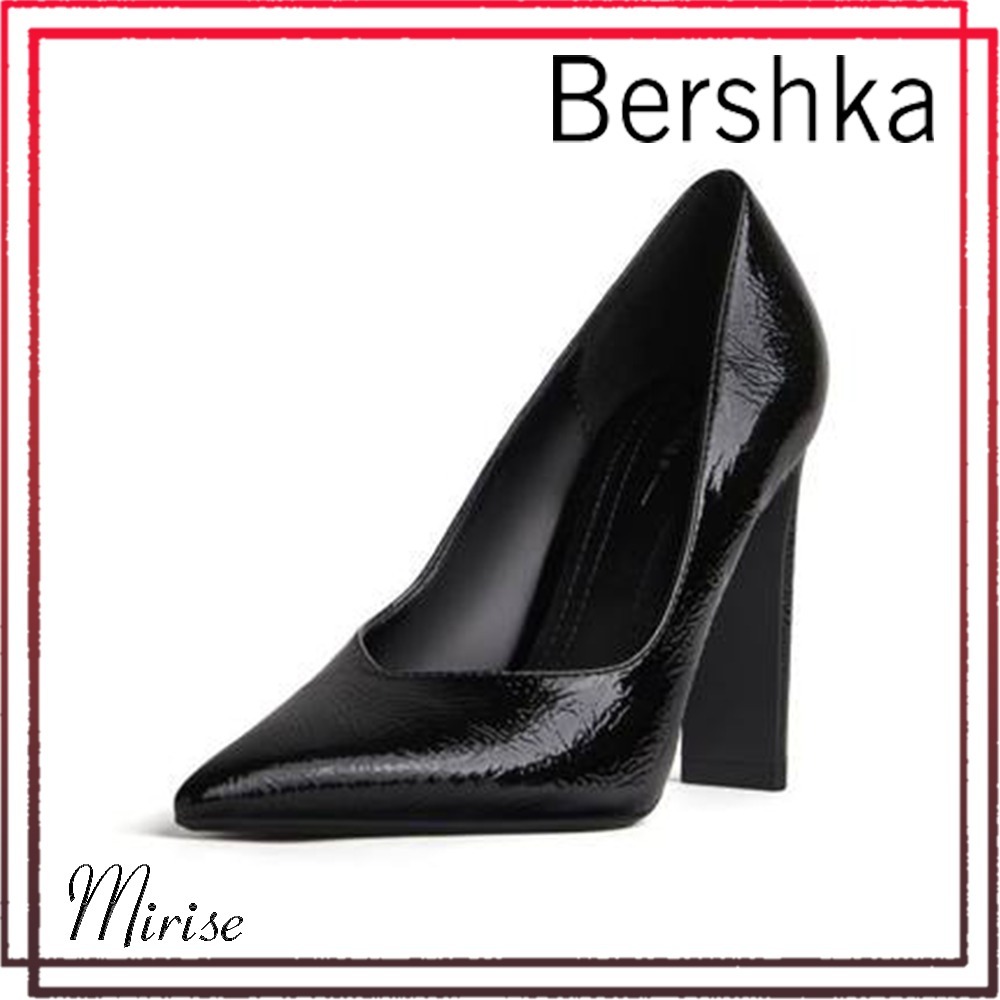 珍しい Bershka ベルシュカ トラックソール ハイヒール パンプス パンプス 珍しい Bershka ベルシュカ トラックソール ハイヒール パンプス パンプス