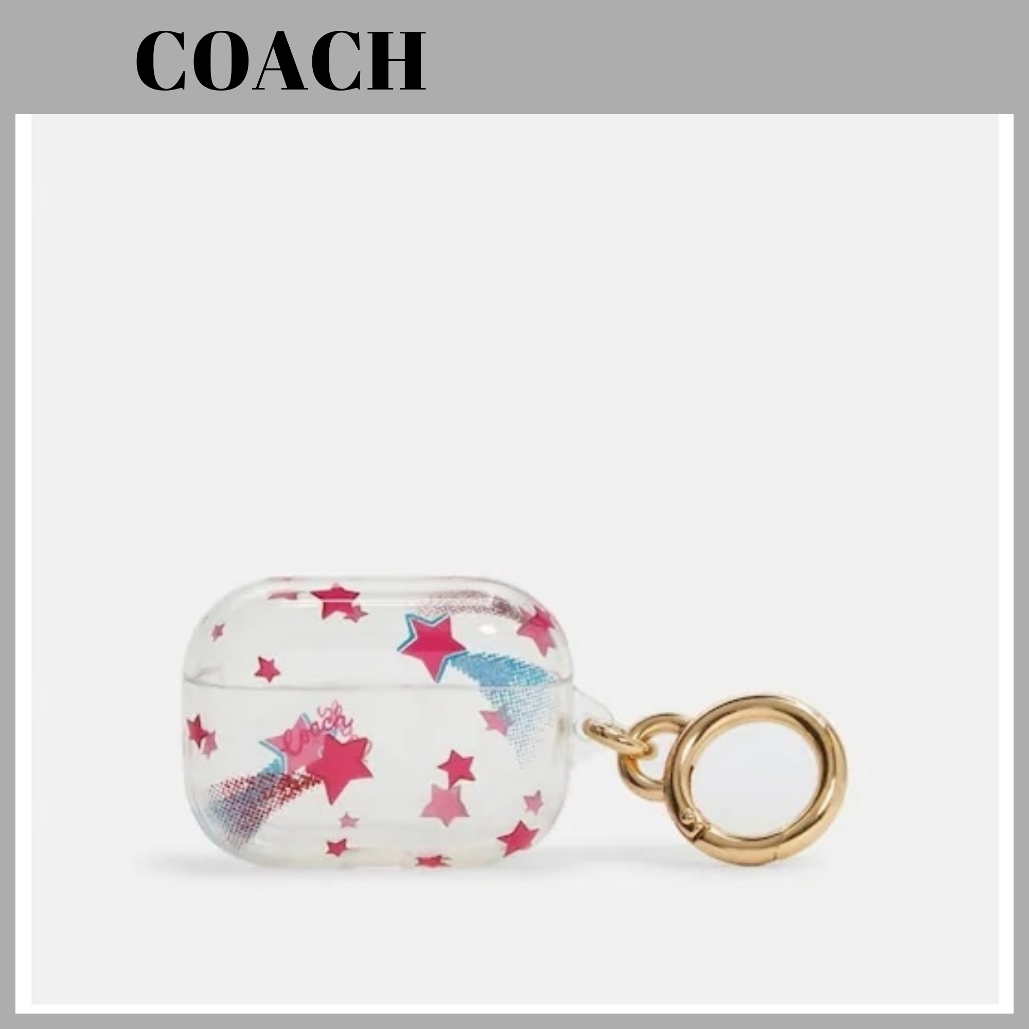 大人気の 【Coach 】♡ スタープリント付きAirpodsProケース スマホケース・テックアクセサリーその他 大人気の 【Coach 】♡ スタープリント付きAirpodsProケース スマホケース・テックアクセサリーその他