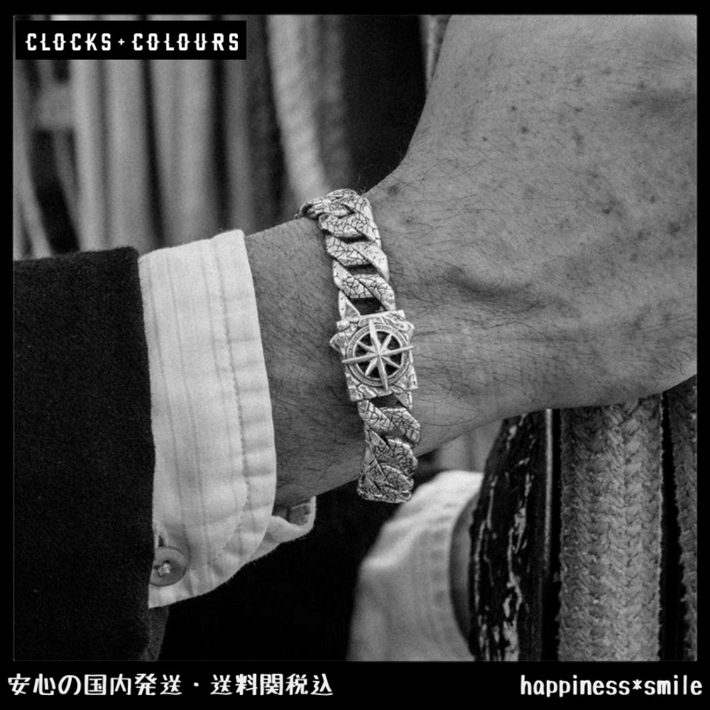 CLOCKS AND colours/BROADSIDEスターリングシルバーブレスレット