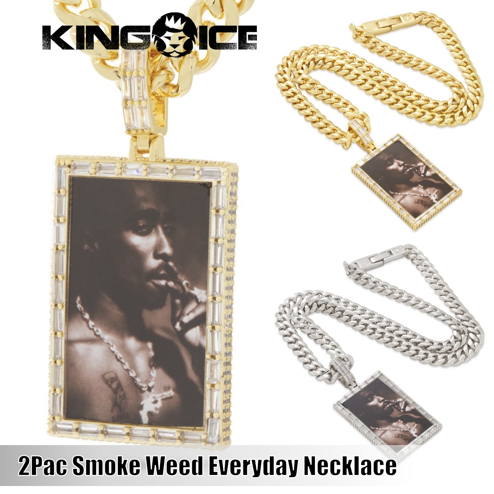 が大特価 King Ice 2pac Smoke Weed Everyday ネックレス King Ice ネックレス チョーカー 7454 ネックレス チョーカー アクセサリー 11 212 Www Cepeige Org