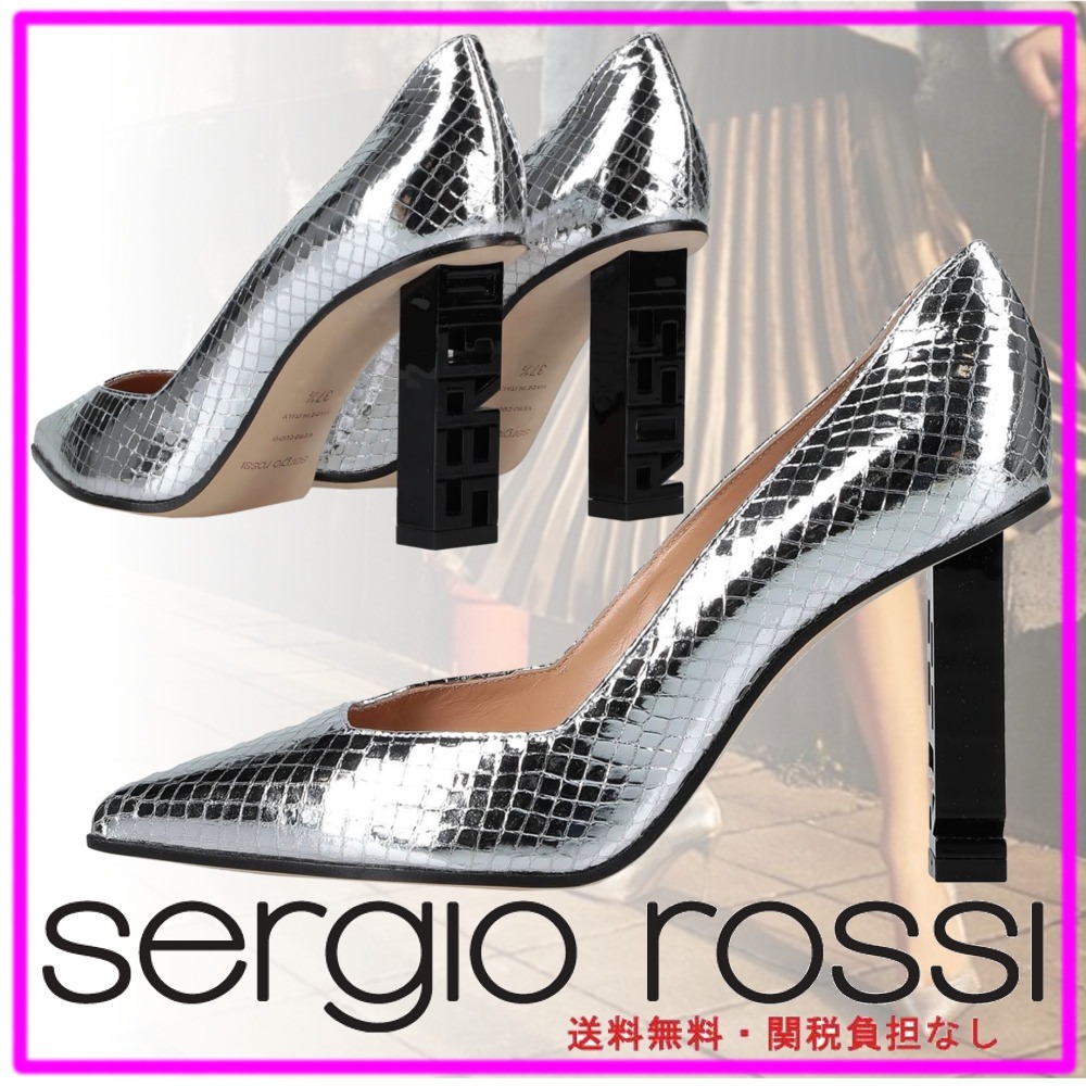 【上品】 ゴージャス!激安SALE!!【Sergio Rossi】メタリックパンプス パンプス 【上品】 ゴージャス!激安SALE!!【Sergio Rossi】メタリックパンプス パンプス