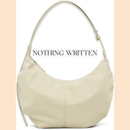 素敵でユニークな ★NOTHING ロゴ バッグ キャンバスショルダー ベージュ WRITTEN ショルダーバッグ・ポシェット 素敵でユニークな ★NOTHING ロゴ バッグ キャンバスショルダー ベージュ WRITTEN ショルダーバッグ・ポシェット