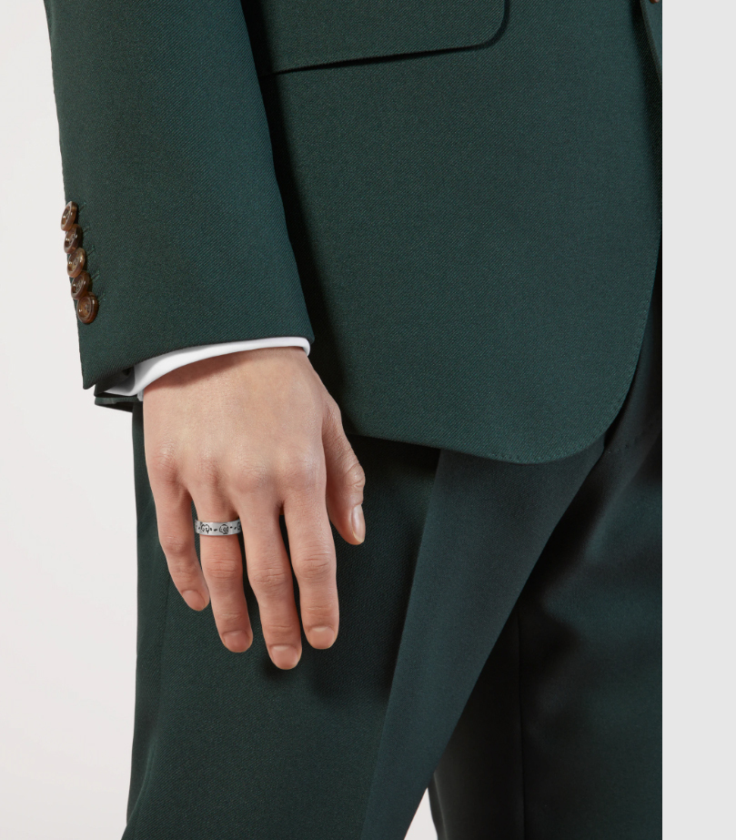 【関税送料込】グッチ GUCCI グッチ ゴーストシルバーリング #20 GUCCI - 極美品 20号 グッチ ゴースト スカル リング シルバー
