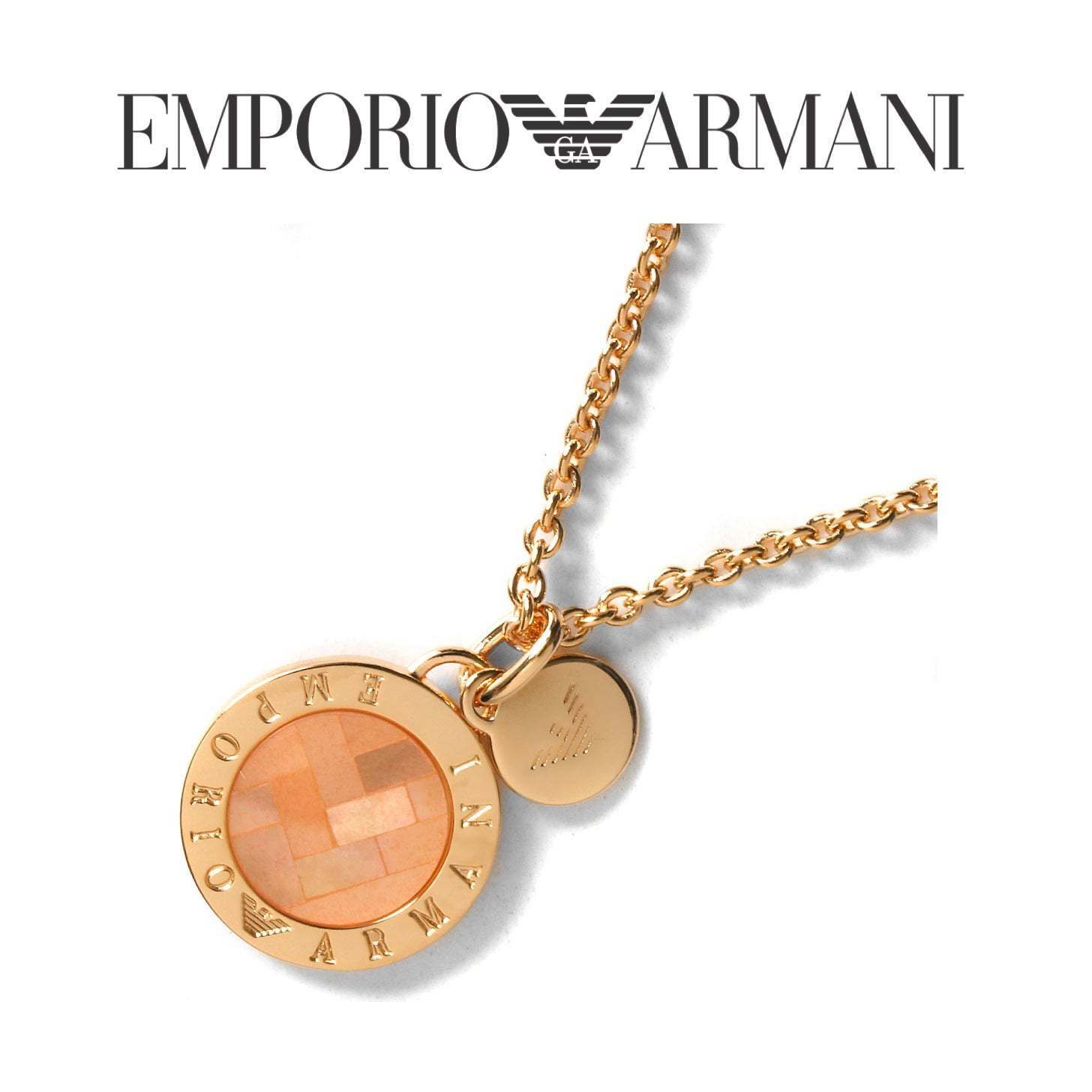★ EMPORIO ARMANI ★ ピンクゴールド ネックレス