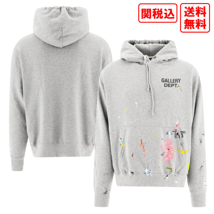 関税・送料込 GALLERY DEPT. LOGO GREY パーカー