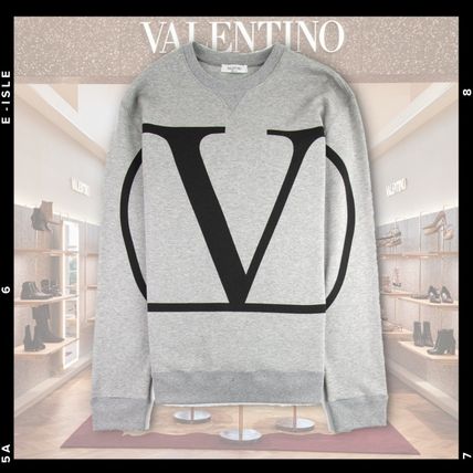 VALENTINO x スウェット・トレーナー(メンズ) - 海外通販のBUYMA クリアランスショップ ヴァレンティノ Vロゴ クルーネックスウェット トレーナー VLTN スウェット