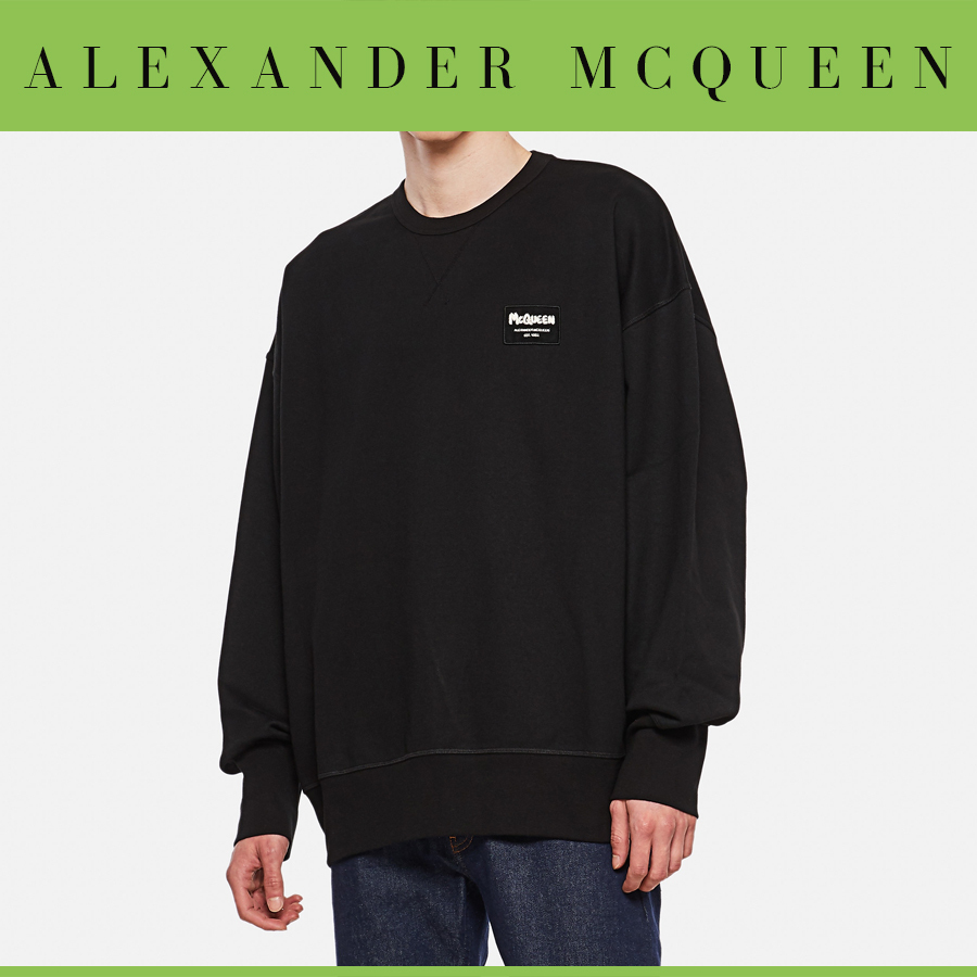 【高知インター店】 McQueen Mcqueen Alexander Graffiti スウェットシャツ バッジ スウェット・トレーナー 【高知インター店】 McQueen Mcqueen Alexander Graffiti スウェットシャツ バッジ スウェット・トレーナー