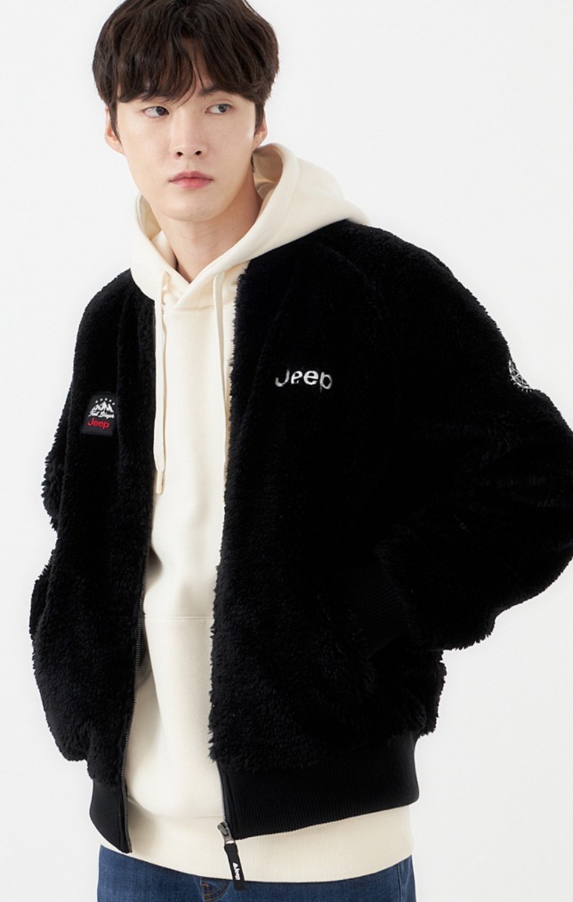 JEEP フリースジャケット ☆韓国の人気☆【JEEP】☆Fleece Varsity Jacke.t☆関税込☆(2)