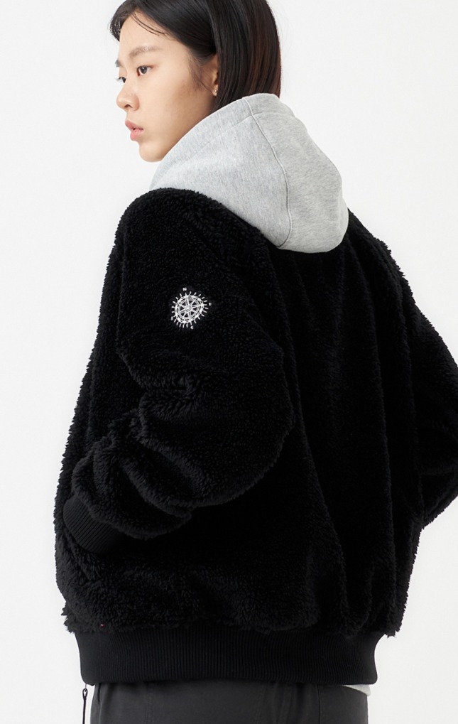 JEEP フリースジャケット ☆韓国の人気☆【JEEP】☆Fleece Varsity Jacke.t☆関税込☆(5)