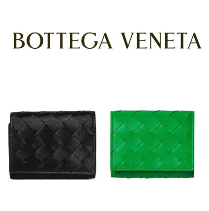 三つ折り BOTTEGA VENETA(ボッテガヴェネタ) 折りたたみ財布 ...