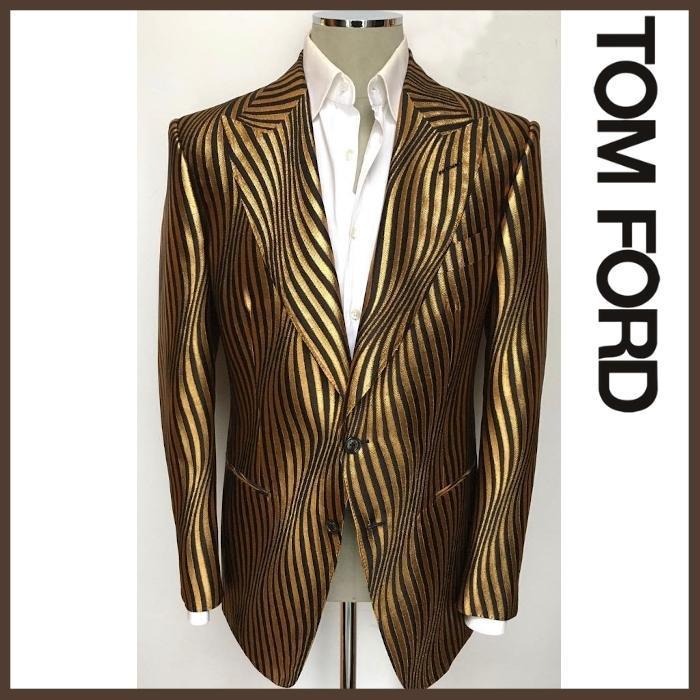 【入手困難】TOM FORD ATTICUS ジャカードジャケット シルク混紡 テーラードジャケット 【入手困難】TOM FORD ATTICUS ジャカードジャケット シルク混紡 テーラードジャケット