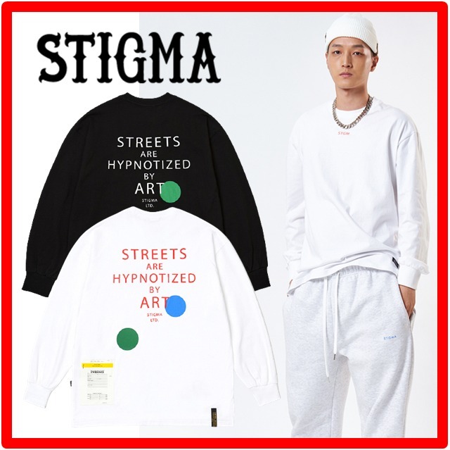 ★ 韓国の人気★【STIGMA】★PICK LONG SLEEVES T-SHIRT.S★
