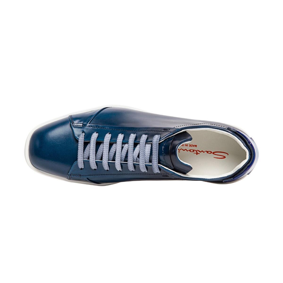 SANTONI スニーカー サントーニ ローカット スニーカー レザー ヴィンテージ加工(5)
