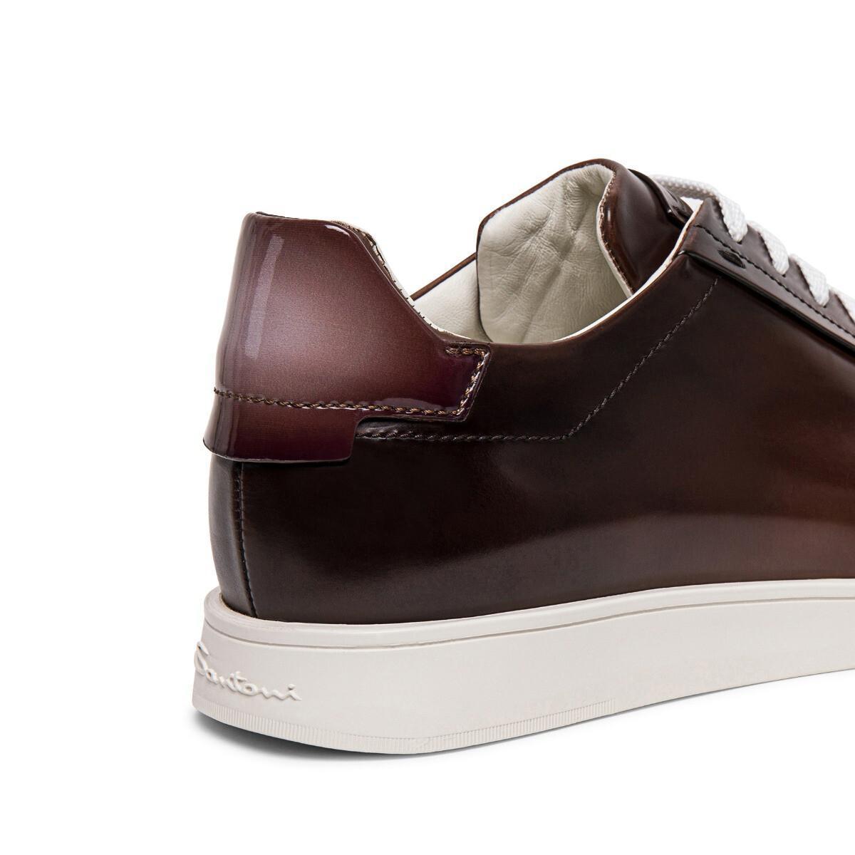 SANTONI スニーカー サントーニ ローカット スニーカー レザー ヴィンテージ加工(11)