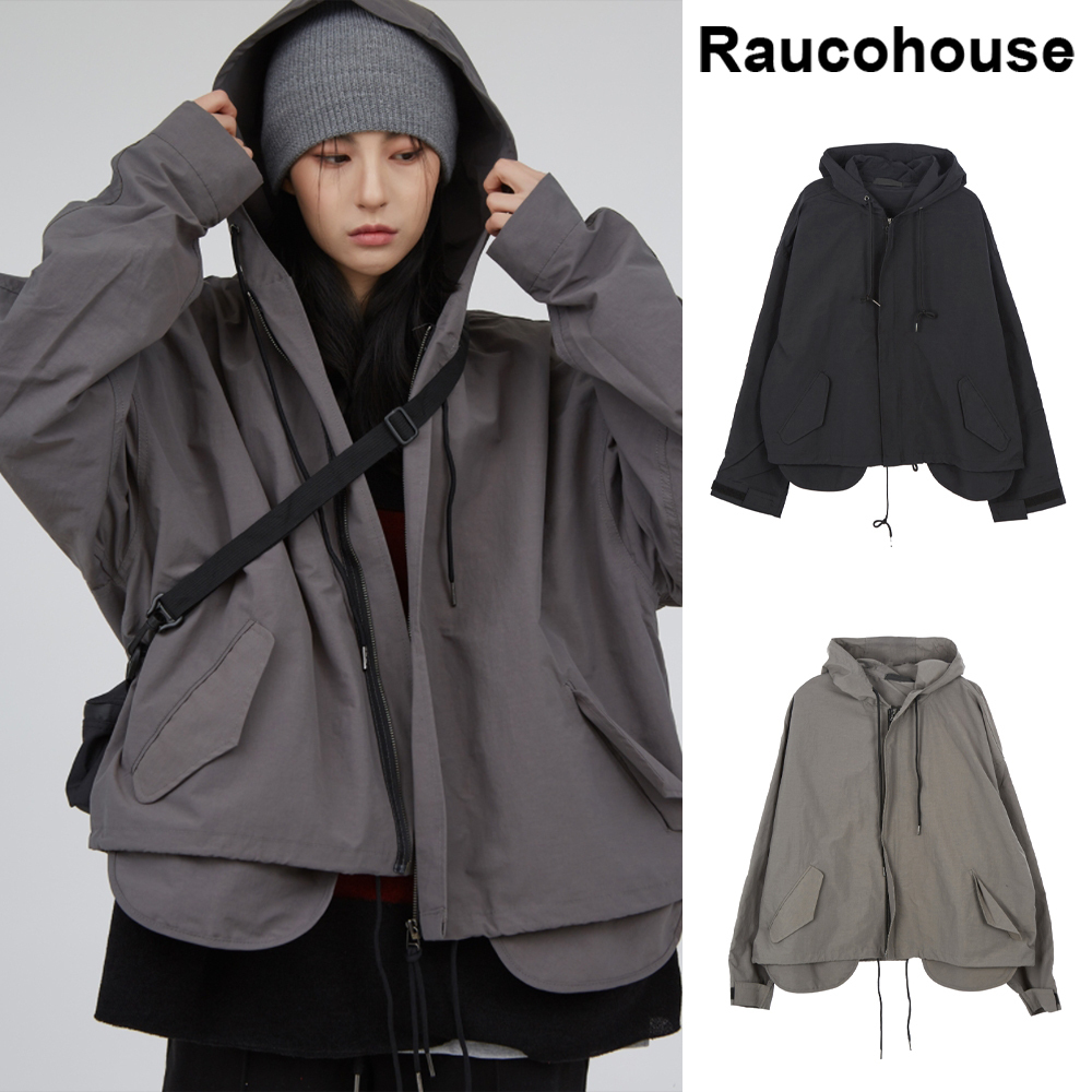 【Raucohouse】Crispy hood field jacket