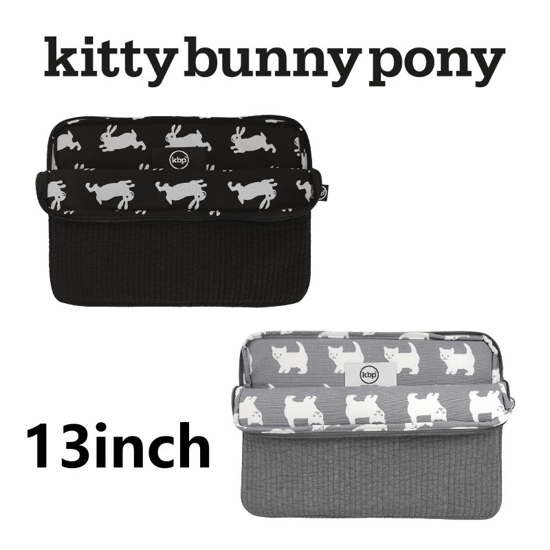 【kitty bunny pony】Quilting Happy Bunny&Kitty Laptop Pouch
