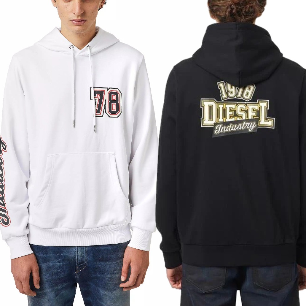 関税込◆DIESEL ディーゼル プリントロゴ フーディー