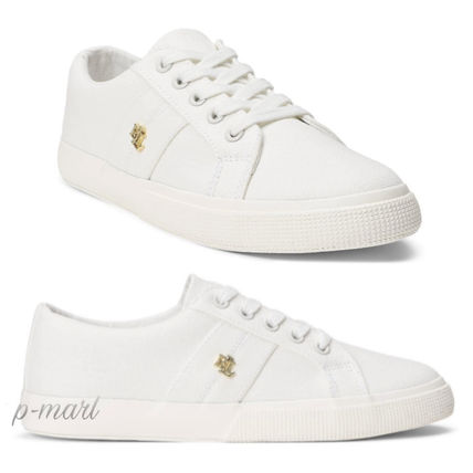 Ralph Lauren Low-Top Casual Style Plain Low-Top Sneakers