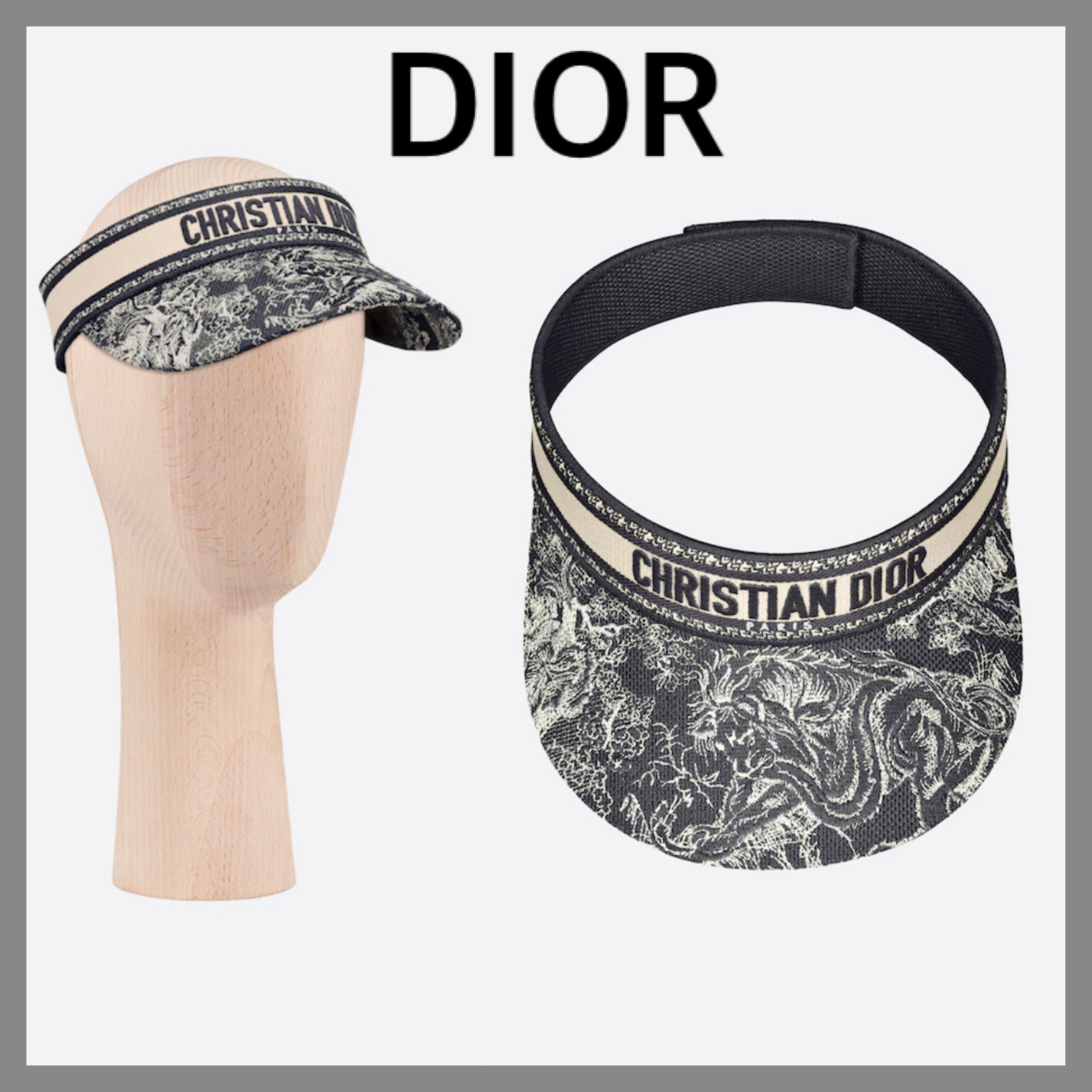 【在庫限り】 ドゥ トワル 希少☆【Dior】バイザー ジュイ コットン リバース 帽子・その他 【在庫限り】 ドゥ トワル 希少☆【Dior】バイザー ジュイ コットン リバース 帽子・その他