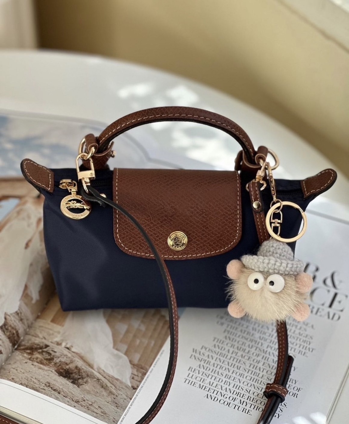 I TURNED THIS LONGCHAMP POUCH INTO A MINI CROSSBODY BAG 