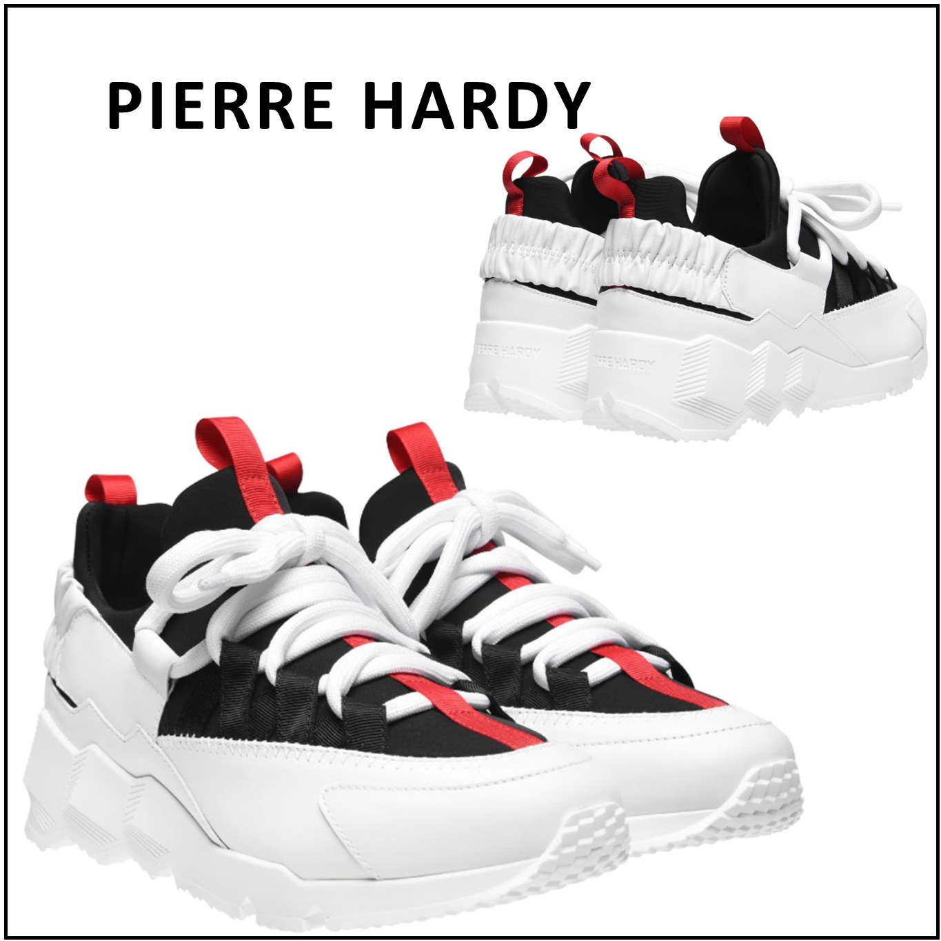 ずっと気になってた Hardy Pierre ピエールアルディー 白 ブラック ロゴ スニーカー スニーカー ずっと気になってた Hardy Pierre ピエールアルディー 白 ブラック ロゴ スニーカー スニーカー
