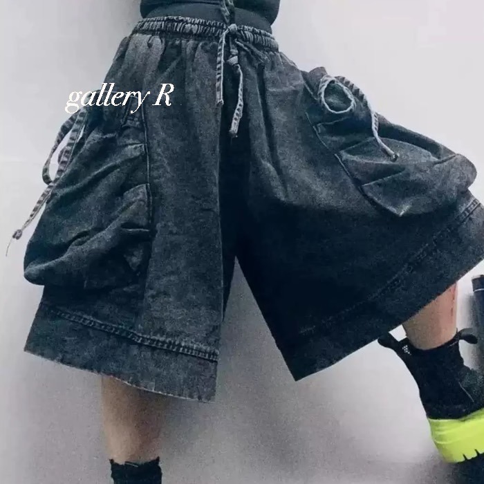 ハーフパンツ ヴィンテージカジュアル オーバーサイズ ポケット