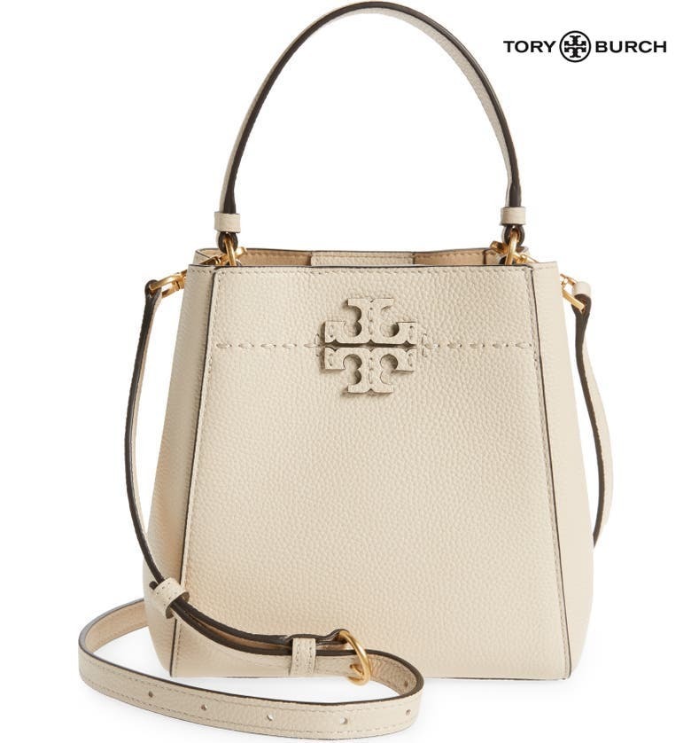 Tory Burch☆McGraw Small Leather Bucket Bag