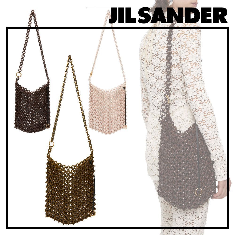 2022新作♪■JIL SANDER リンククロスボディバッグ ミディアム ショルダーバッグ・ポシェット 2022新作♪■JIL SANDER リンククロスボディバッグ ミディアム ショルダーバッグ・ポシェット
