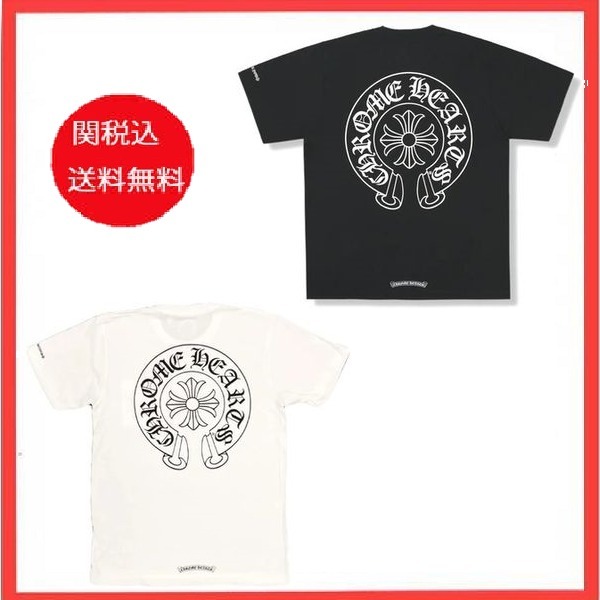 関税込 Chrome Hearts Horse Shoe Logo Pocket T-Shirt 2色
