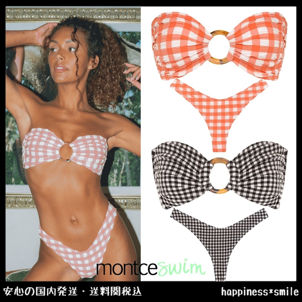 大人気新作 人気montce swim/ギンガムチェック ビキニ上下セット ビキニ 大人気新作 人気montce swim/ギンガムチェック ビキニ上下セット ビキニ