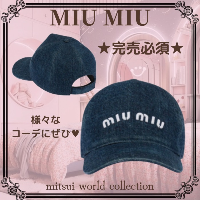 正規代理店
baseball Denim MIU】 【MIU cap Y76 embroidery logo with キャップ 正規代理店
baseball Denim MIU】 【MIU cap Y76 embroidery logo with キャップ
