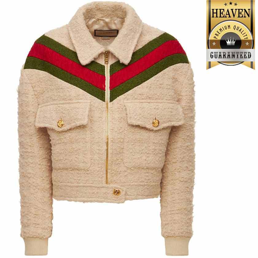 累積売上総額第１位【GUCCI★グッチ】BOUCLE POCKET CROP JACKET