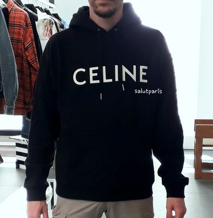 CELINE パーカー・フーディ 送料込*完売前に*セリーヌ*完売前に*CELINEロゴルーズフーディ(2)