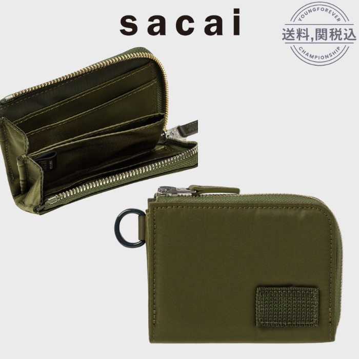 人気 Sacai × Porter カーキ ナイロン ウォレット 財布 良品質 財布・雑貨