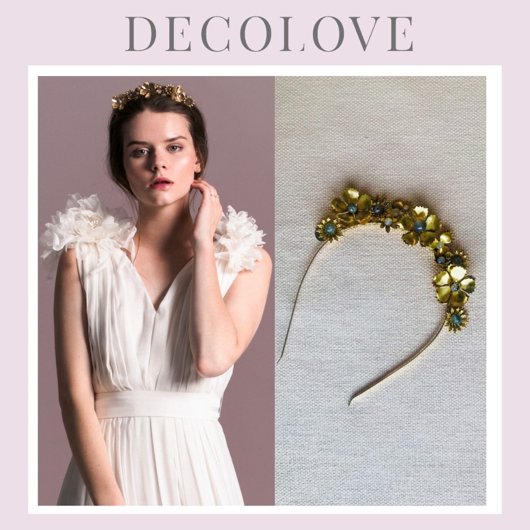 DECOLOVE ブライダルアクセサリー Phoebe ヘッドドレス ティアラ