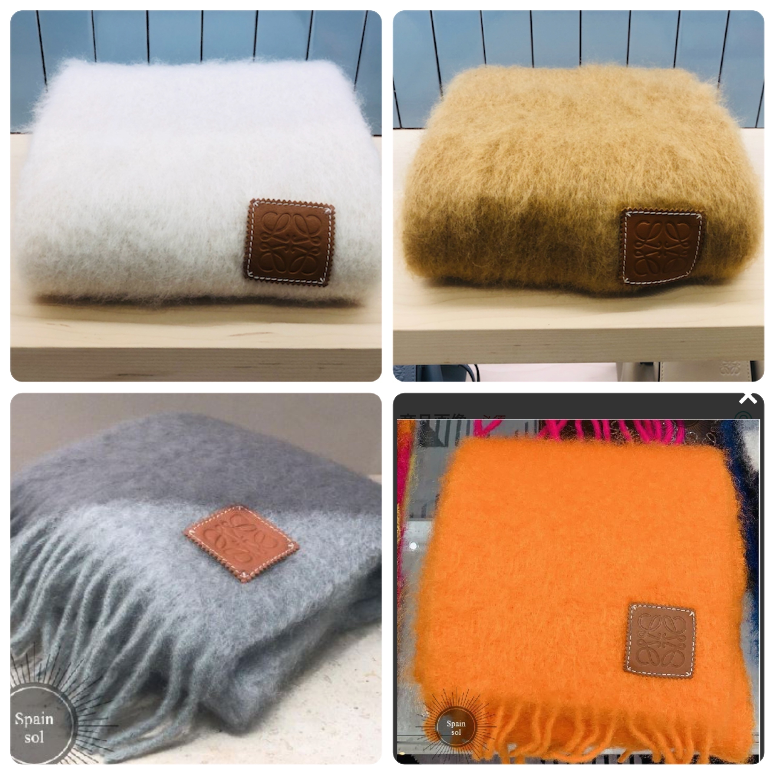 大人気【LOEWE】スカーフ マフラー (ウール&モヘア)☆5色展開
