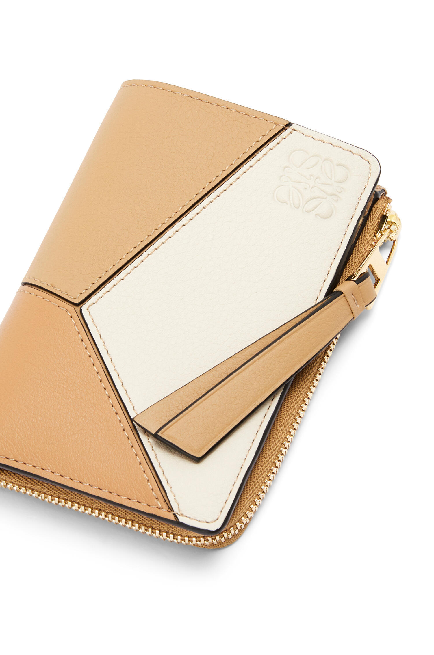 【LOEWE】パズル スリム ジップ バイフォールド ウォレット