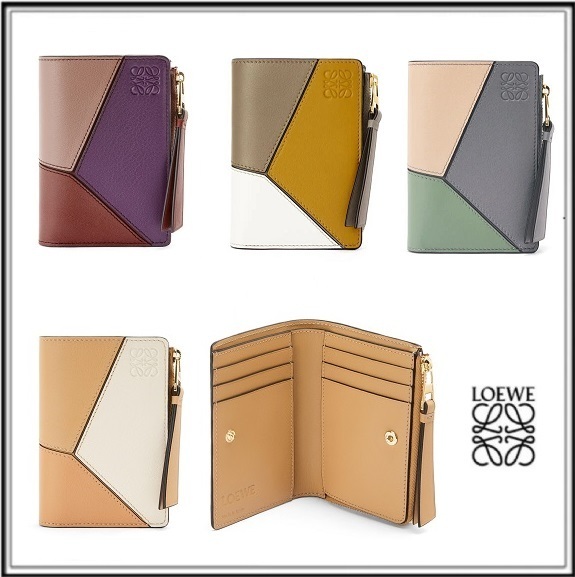 LOEWE】パズル スリム ジップ バイフォールド ウォレット (LOEWE ...