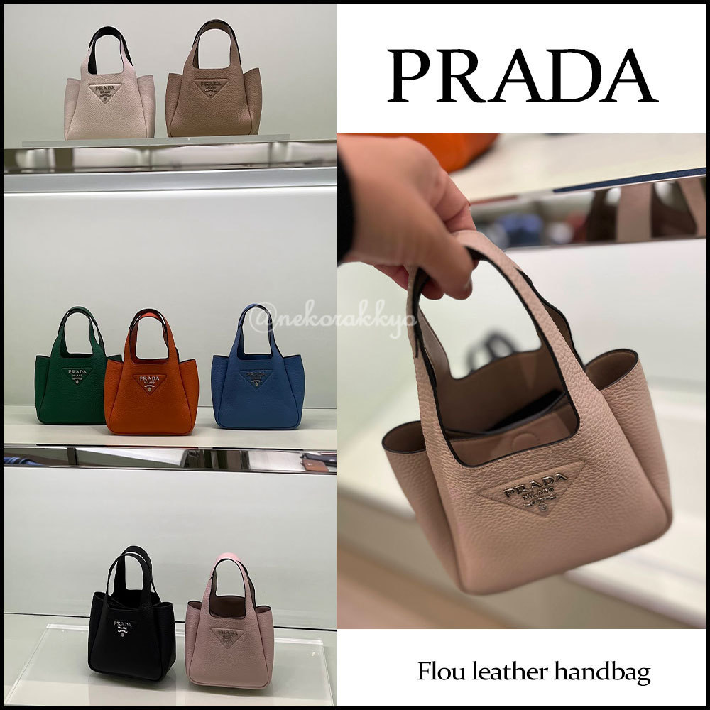 Prada☆Flou leather handbag☆フルー レザーハンドバッグ☆送込