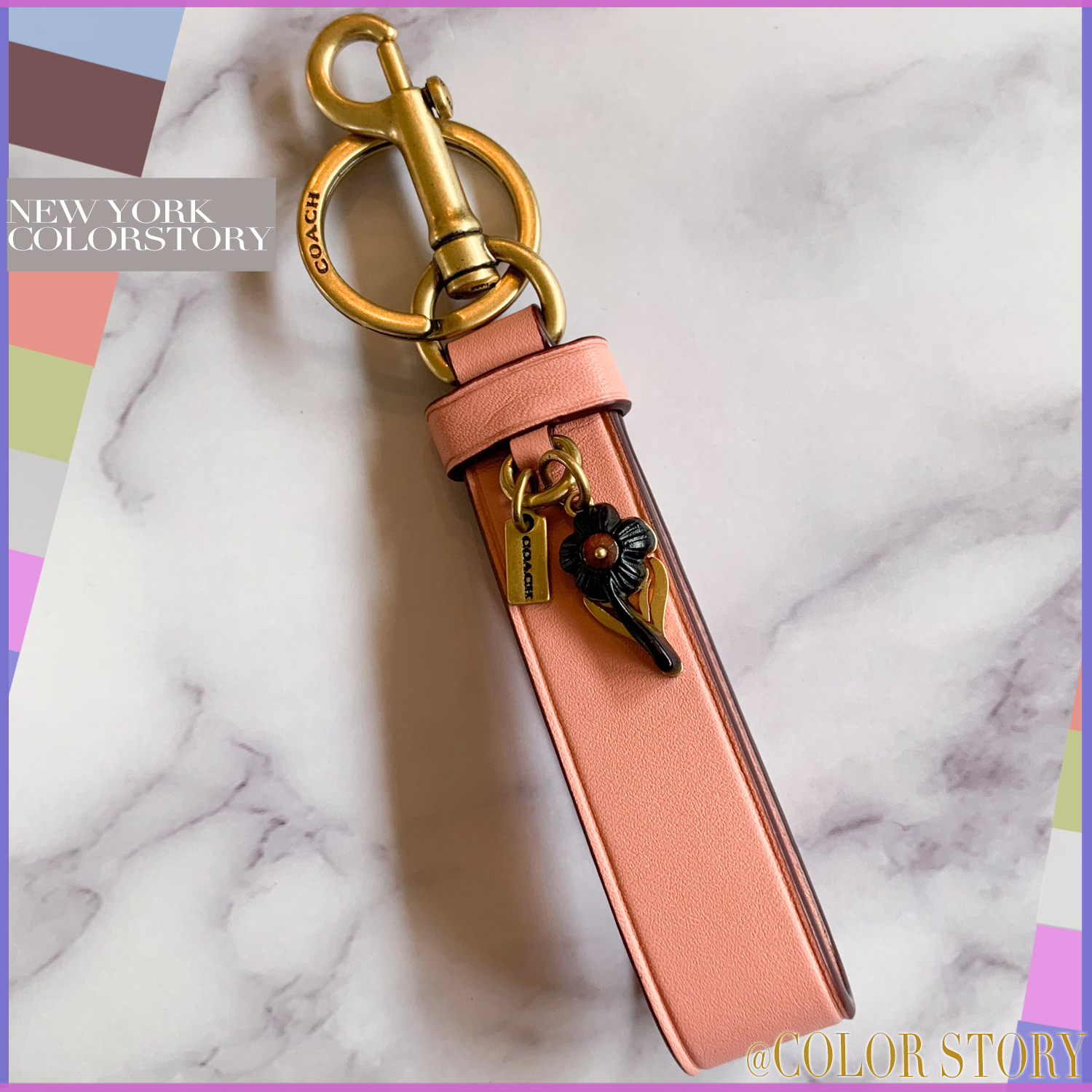 【COACHブティック】●毎回完売♪●ループチャーム フラワー