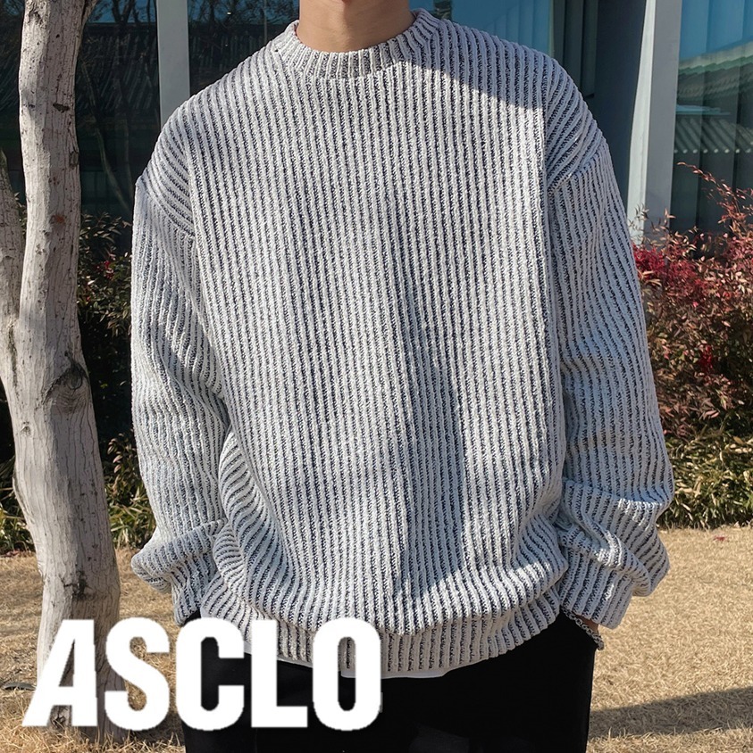 ニット・セーター ASCLO Corduroy MTM Knit (3color)